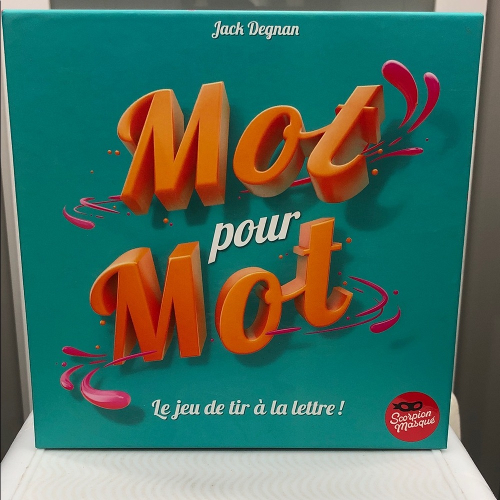 Mots pour Mots Party Board Game French Edition Word Game | Les Scorpions Masqués